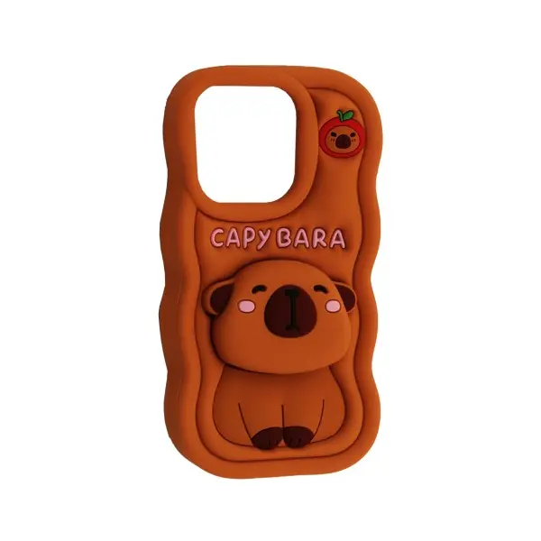 ЧОХОЛ CAPYBARA ДЛЯ IPHONE 13 PRO, 14 PRO, 15 PRO BROWN