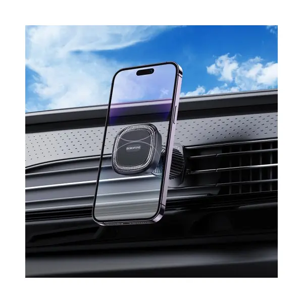 АВТОТРИМАЧ BOROFONE BH96 NT ICE MAGNETIC CAR HOLDER (AIR OUTLET), ЧОРНИЙ