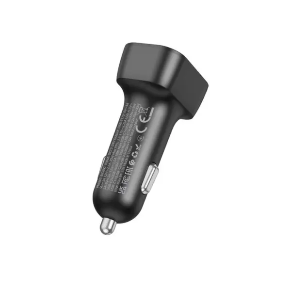 MR4_140896 Автомобільний зарядний пристрій borofone bz28c trophie pd60w (2c1a) car charger, чорний BOROFONE
