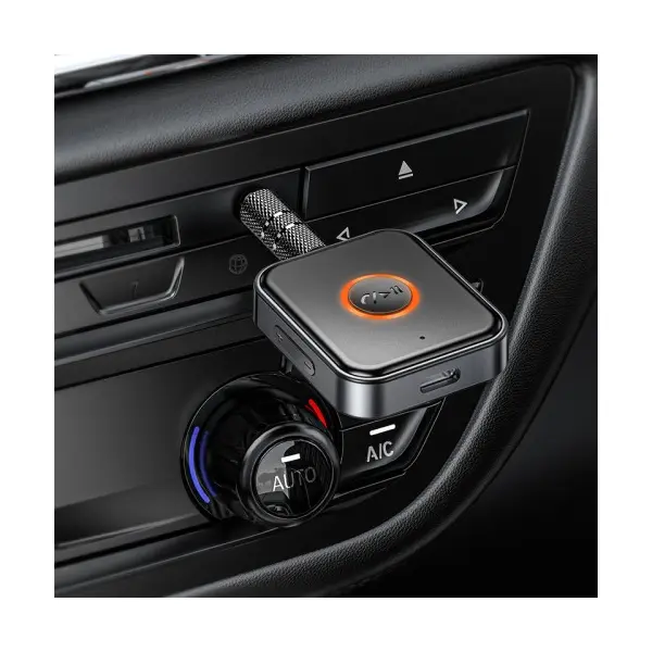 MR4_140897 Fm модулятор borofone bc55 suave car aux bt receiver, чорний 