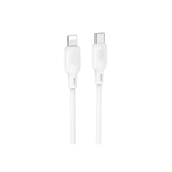 MR4_140898 Кабель pd borofone bx113 lenny silicone type-c to lightning 27w, 1m, білий 