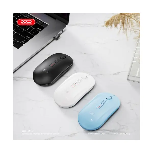 КОМПЮТЕРНА МИШКА XO M13 TRI-MODE BLUETOOTH WIRELESS SILENT MOUSE, БІЛИЙ