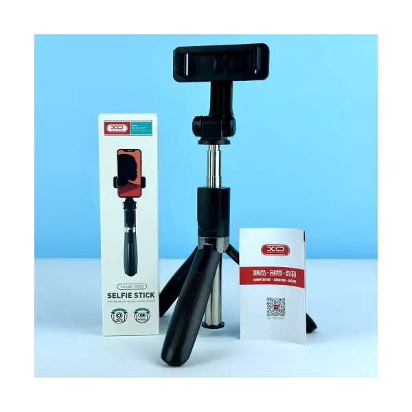 МОНОПОД XO SS08 BLUETOOTH SELFIE-STICK, ЧОРНИЙ