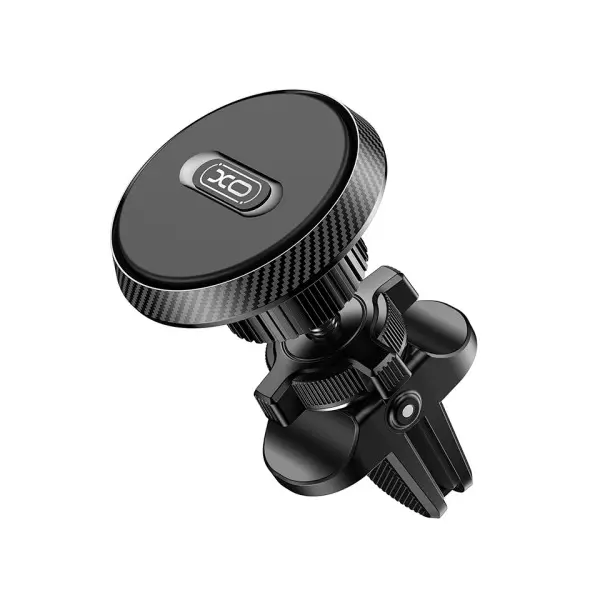 АВТОТРИМАЧ XO C122 ROUND MAGNETIC BRACKET WITH AIR OUTLET, ЧОРНИЙ