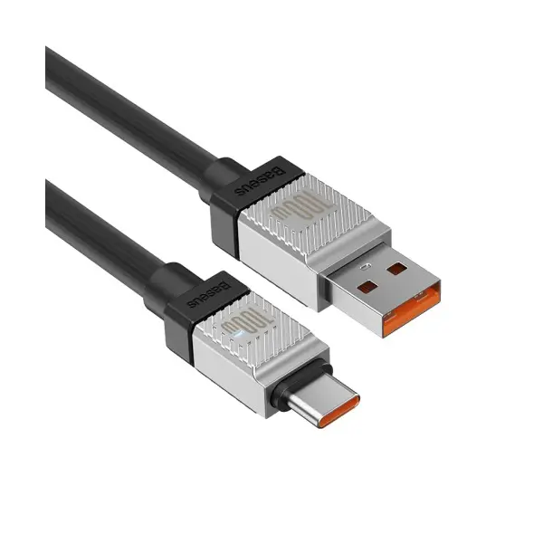 КАБЕЛЬ BASEUS COOLPLAY SERIES FAST CHARGING CABLE USB-A TO TYPE-C 100W 1M, ЧОРНИЙ CAKW000601
