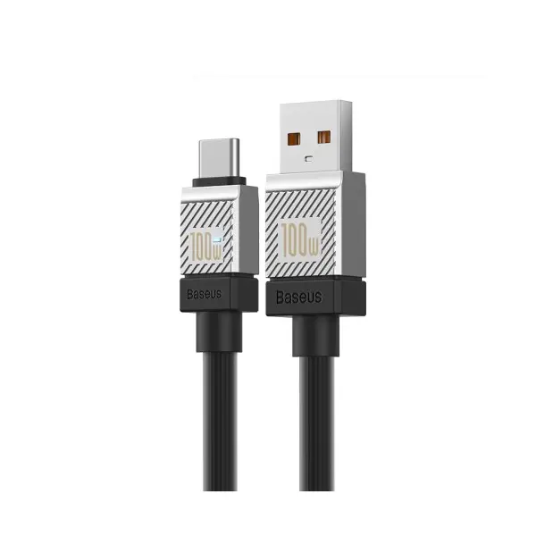 КАБЕЛЬ BASEUS COOLPLAY SERIES FAST CHARGING CABLE USB-A TO TYPE-C 100W 1M, ЧОРНИЙ CAKW000601