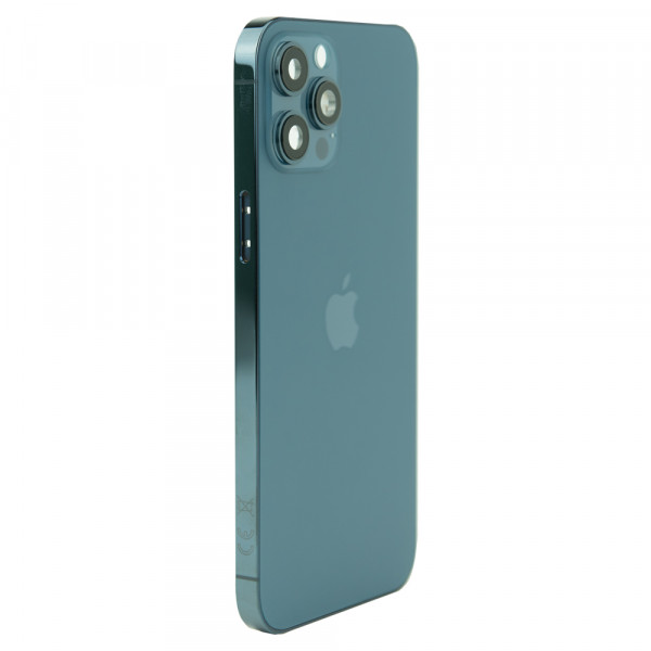 MR1_96424 Корпус телефона для iphone 12 pro max (з кнопками та sim-лотком) pacific синій (ver. eu esim), original prc PRC