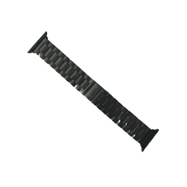 MR4_141388 Ремінець для apple watch 3-bead metal band 38, 40mm, чорний 