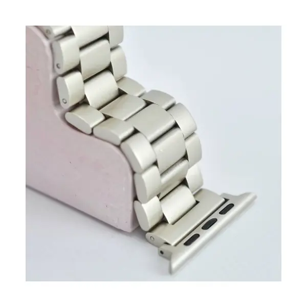 MR4_141425 Ремінець для apple watch 3-bead metal band 38, 40mm dark зелений (деф. пак) PRC