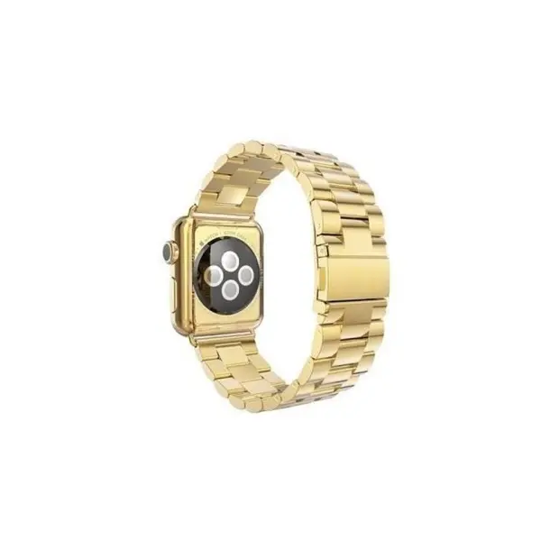 РЕМІНЕЦЬ ДЛЯ APPLE WATCH 3-BEAD METAL BAND 42, 44MM GOLD