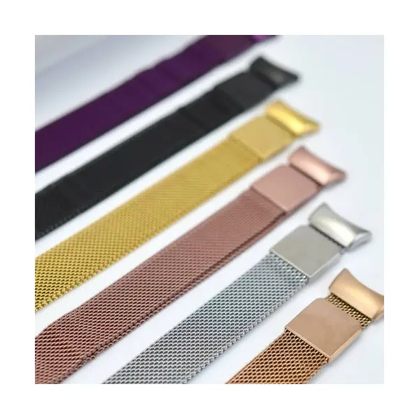 РЕМІНЕЦЬ ДЛЯ XIAOMI MI BAND 8, 9, 10 MILANESE LOOP РОЖЕВИЙ GOLD