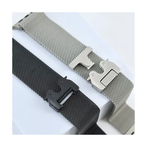РЕМІНЕЦЬ ДЛЯ APPLE WATCH NEW MILANESE LOOP CLAPS BOX 42, 44, 45, 46, 49, ЧОРНИЙ