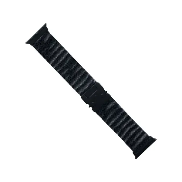 MR4_141413 Ремінець для apple watch new milanese loop claps box 42, 44, 45, 46, 49, чорний 