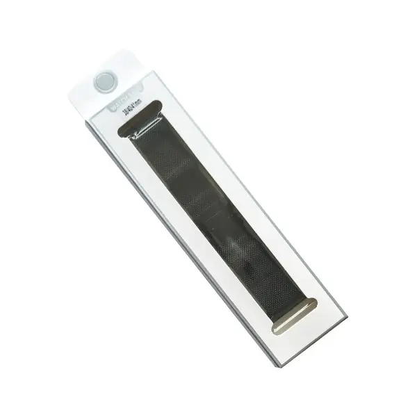 РЕМІНЕЦЬ ДЛЯ APPLE WATCH NEW MILANESE LOOP CLAPS BOX 42, 44, 45, 46, 49, ЧОРНИЙ