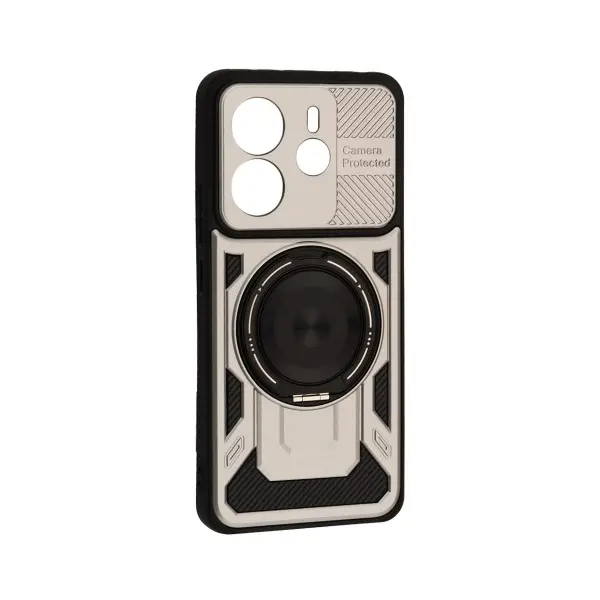 ЧОХОЛ PROTECTIVE RING MAGSAFE ДЛЯ REDMI NOTE 14 4G EU SPACE, СІРИЙ