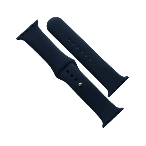 РЕМІНЕЦЬ ДЛЯ APPLE WATCH SILICONE 38, 40, 41 2IN1 (8) MIDNIGHT СИНІЙ