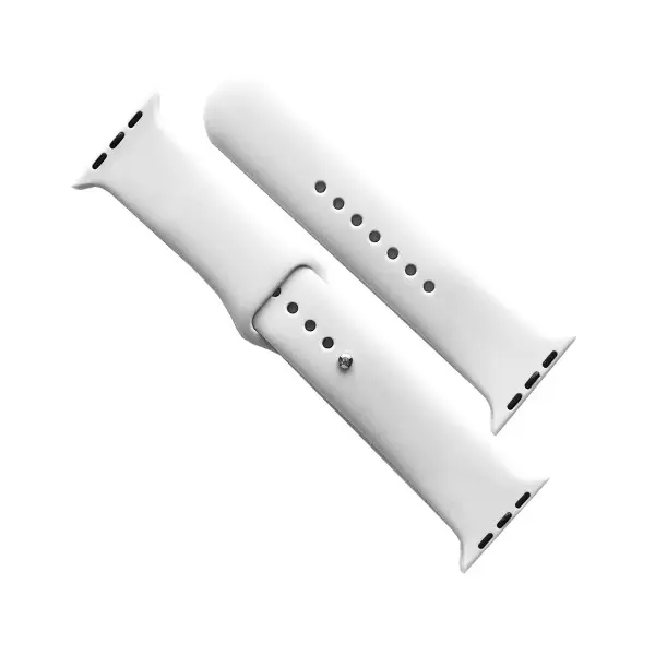 РЕМІНЕЦЬ ДЛЯ APPLE WATCH SILICONE 38, 40, 41 2IN1 (9), БІЛИЙ