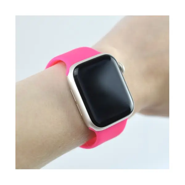 РЕМІНЕЦЬ ДЛЯ APPLE WATCH SILICONE 38, 40, 41 2IN1 (36) ROSE ЧЕРВОНИЙ