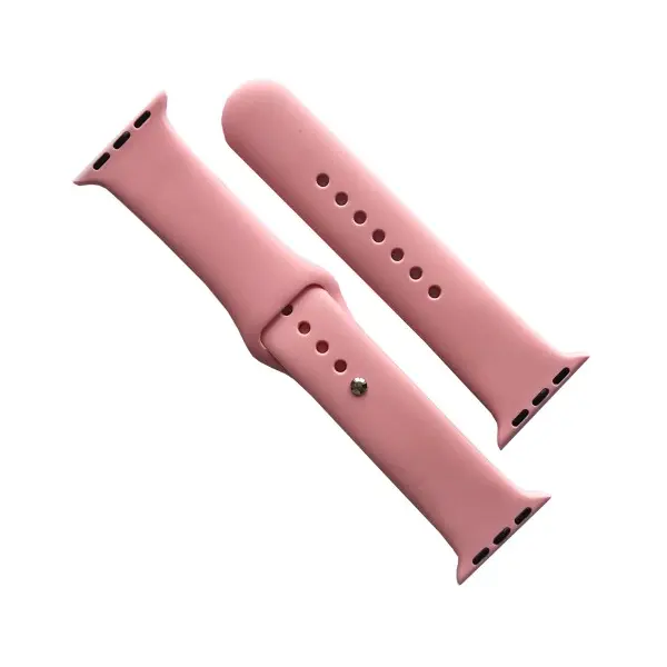 РЕМІНЕЦЬ ДЛЯ APPLE WATCH SILICONE 38, 40, 41 2IN1 (12) РОЖЕВИЙ