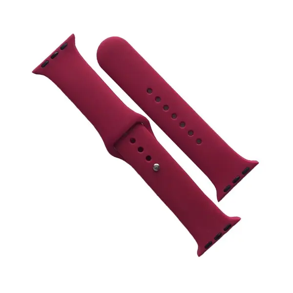 РЕМІНЕЦЬ ДЛЯ APPLE WATCH SILICONE 38, 40, 41 2IN1 (36) ROSE ЧЕРВОНИЙ