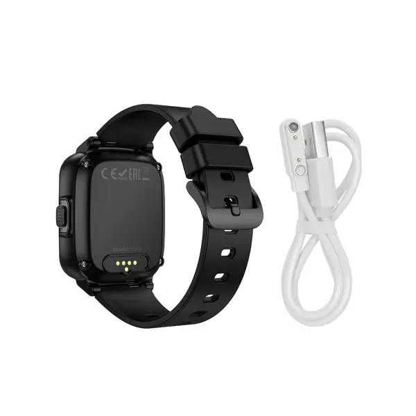 СМАРТ-ГОДИННИК ДИТЯЧИЙ HOCO Y104 4G CHILDREN PHONE-WATCH, ЧОРНИЙ