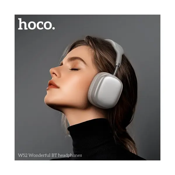 НАВУШНИКИ НАКЛАДНІ HOCO W52 WONDERFUL BT HEADPHONES, СІРИЙ