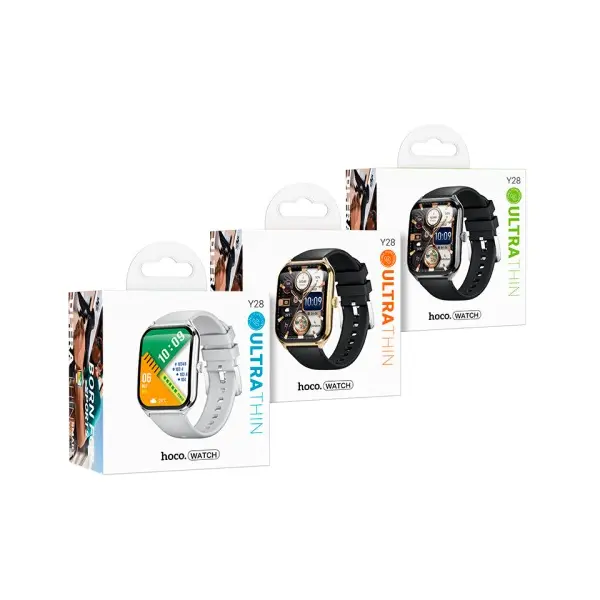 MR4_141579 Смарт-годинник hoco y28 amoled smart sports watch (call version), чорний 