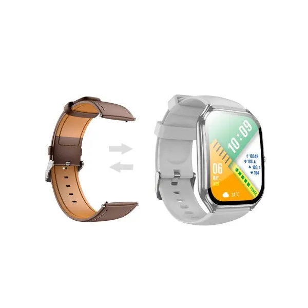 MR4_141580 Смарт-годинник hoco y28 amoled smart sports watch (call version), сірий 