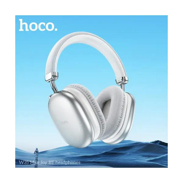 НАВУШНИКИ НАКЛАДНІ HOCO W35 MAX JOY BT5.3, 90HOURS, СІРИЙ