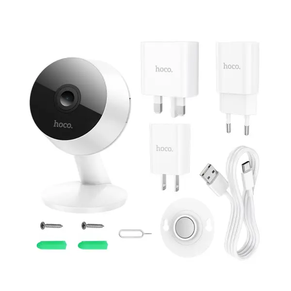 КАМЕРА ВІДЕОСПОСТЕРЕЖЕННЯ HOCO D3 HD (INDOR) CAMERA, БІЛИЙ