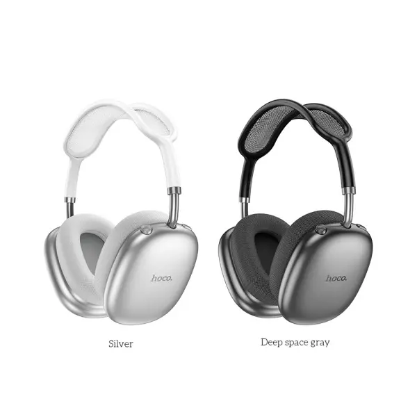 MR4_141569 Навушники накладні hoco w55 plus happiness anc noise червонийuction bt headphones, сірий 