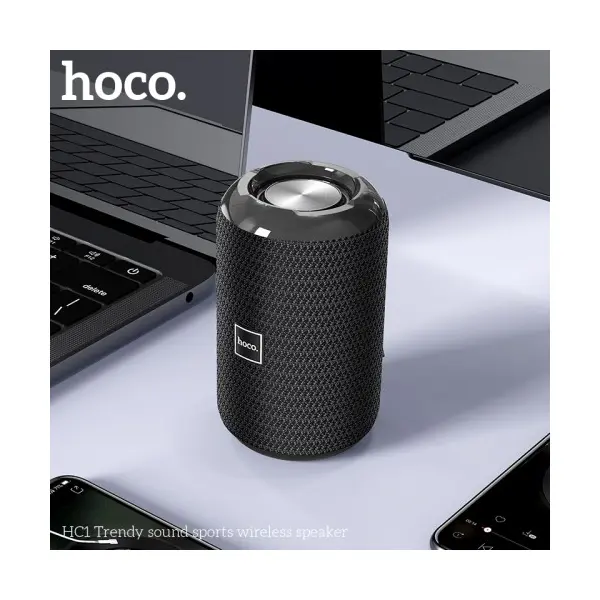 АКУСТИЧНА СИСТЕМА HOCO HC1 TRENDY SOUND SPORTS WIRELESS SPEAKER, ЧОРНИЙ