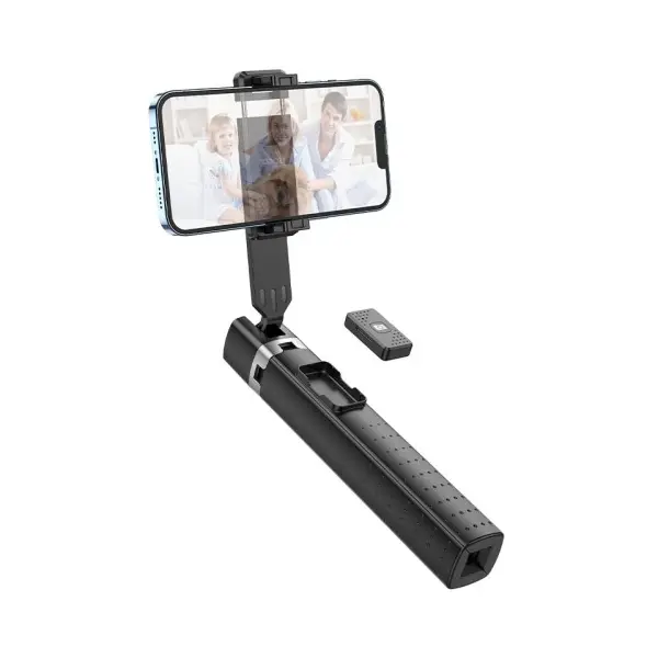 СЕЛФІ-ПАЛИЦЯ ТРИПОД HOCO K18 WAVE FOUR-LEG LIVE BROADCAST HOLDER (0,97M.), ЧОРНИЙ
