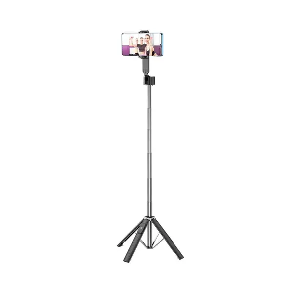 СЕЛФІ-ПАЛИЦЯ ТРИПОД HOCO K18 WAVE FOUR-LEG LIVE BROADCAST HOLDER (0,97M.), ЧОРНИЙ