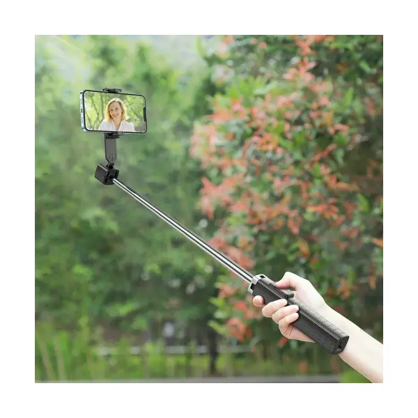СЕЛФІ-ПАЛИЦЯ ТРИПОД HOCO K18 WAVE FOUR-LEG LIVE BROADCAST HOLDER (0,97M.), ЧОРНИЙ