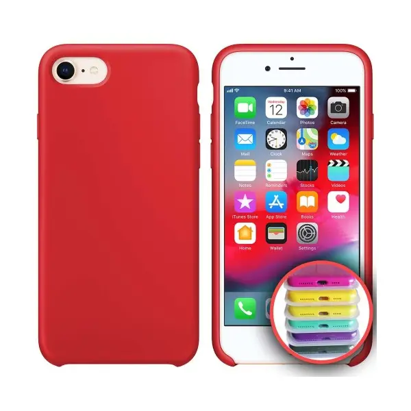 ЧОХОЛ SILICONE CASE FULL COPY ДЛЯ IPHONE 7, 8 (14) ЧЕРВОНИЙ