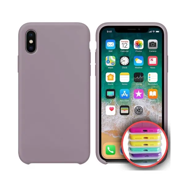 MR4_141807 Чохол silicone case full copy для iphone x, xs (7) lavander 
