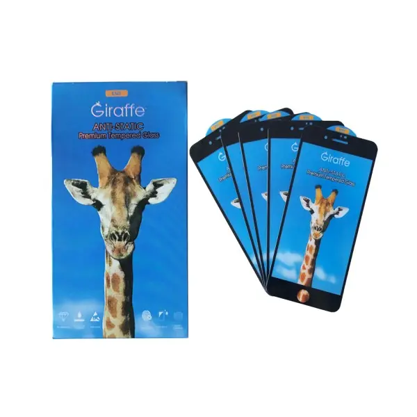 ЗАХИСНЕ СКЛО GIRAFFE ANTI-STATIC GLASS ДЛЯ IPHONE 7, 8, ЧОРНИЙ, (ТЕХ. ПАК), (5ШТ)