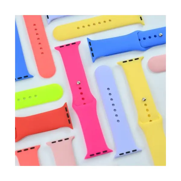 РЕМІНЕЦЬ ДЛЯ APPLE WATCH SILICONE 42, 44, 45, 46, 49 2IN1 (19) РОЖЕВИЙ SAND