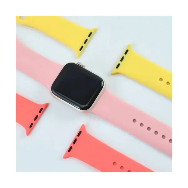 РЕМІНЕЦЬ ДЛЯ APPLE WATCH SILICONE 42, 44, 45, 46, 49 2IN1 (15) PEBBLE