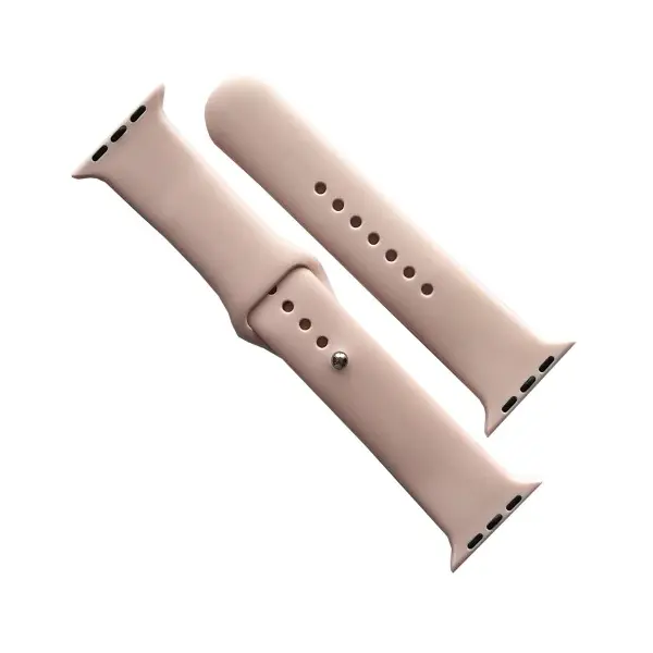 РЕМІНЕЦЬ ДЛЯ APPLE WATCH SILICONE 42, 44, 45, 46, 49 2IN1 (19) РОЖЕВИЙ SAND