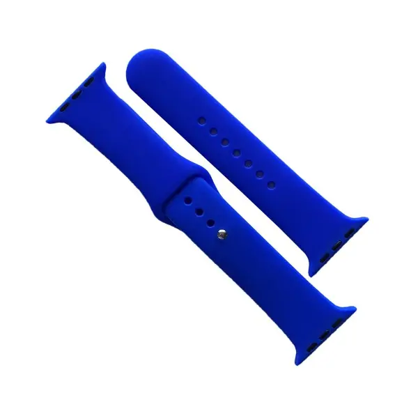 РЕМІНЕЦЬ ДЛЯ APPLE WATCH SILICONE 42, 44, 45, 46, 49 2IN1 (40) ULTRA СИНІЙ