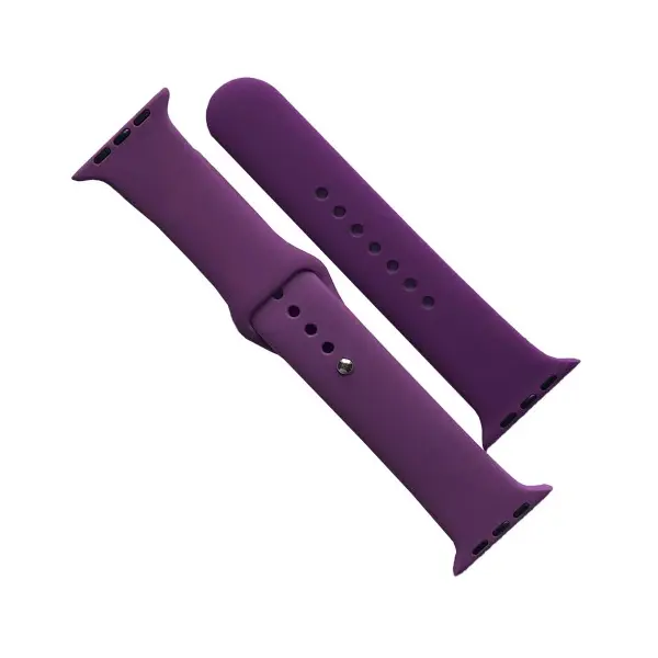 MR4_141687 Ремінець для apple watch silicone 42, 44, 45, 46, 49 2in1 (45) пурпуровий 
