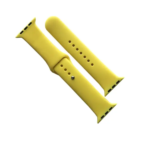 РЕМІНЕЦЬ ДЛЯ APPLE WATCH SILICONE 42, 44, 45, 46, 49 2IN1 (55) CANARY ЖОВТИЙ