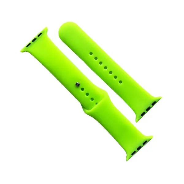 MR4_141698 Ремінець для apple watch silicone 42, 44, 45, 46, 49 2in1 (59) party зелений 