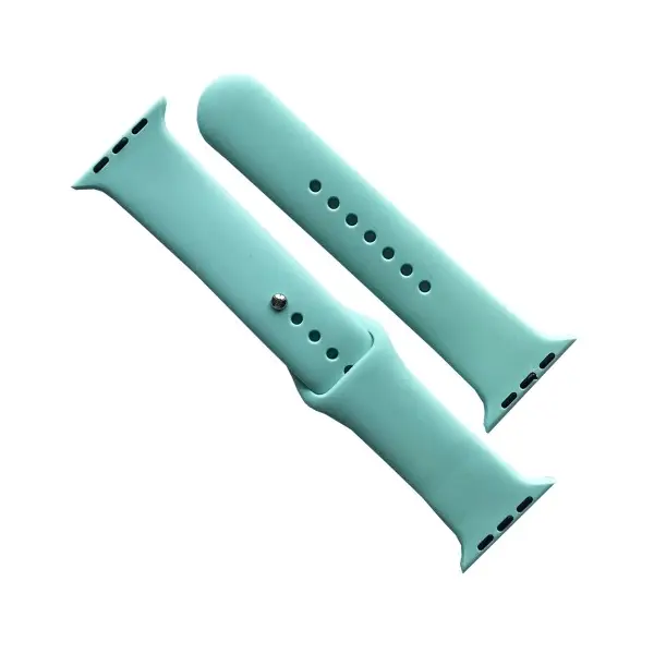 РЕМІНЕЦЬ ДЛЯ APPLE WATCH SILICONE 42, 44, 45, 46, 49 2IN1 (60) LIGHT CYAN