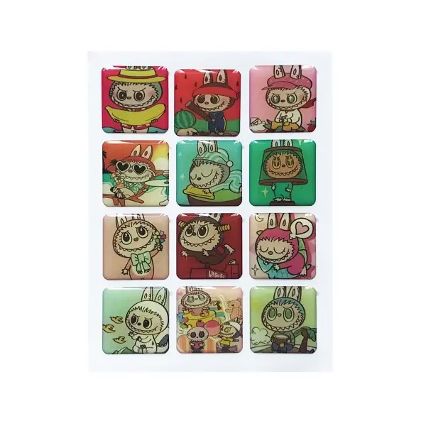 НАБІР НАКЛЕЙОК 3D STICKERS LABUBU 1