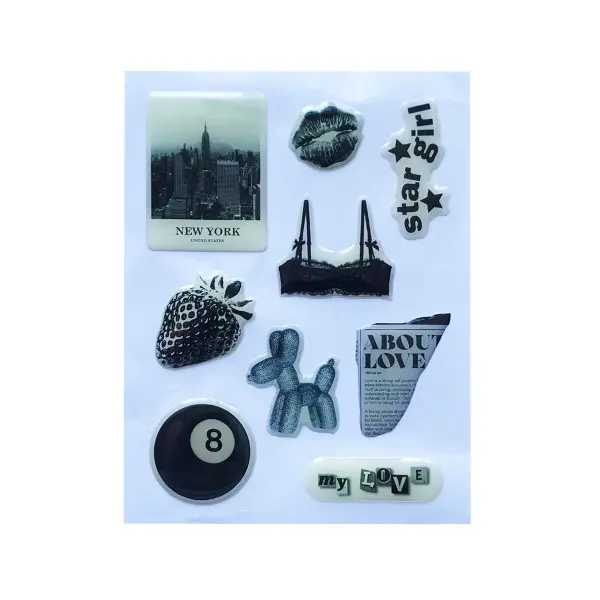 НАБІР НАКЛЕЙОК 3D STICKERS FASHIN STYLE 20