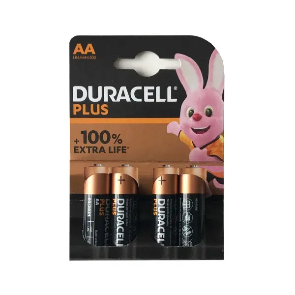 БАТАРЕЙКА DURACELL LR6 (AA) BLISTER 4 (4, 80), (АРТ9017)