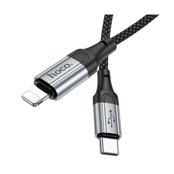 MR4_142090 Кабель pd hoco x102 fresh pd charging data cable lightning 27w, 1m, чорний 